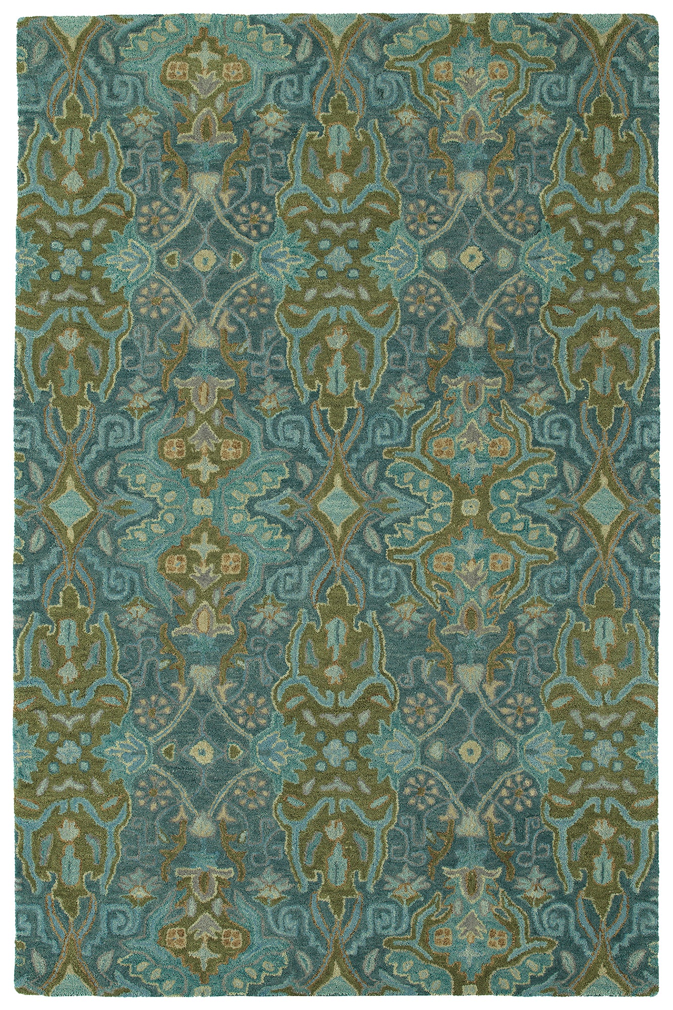 Luxurious Blue,Peacock Area Rug