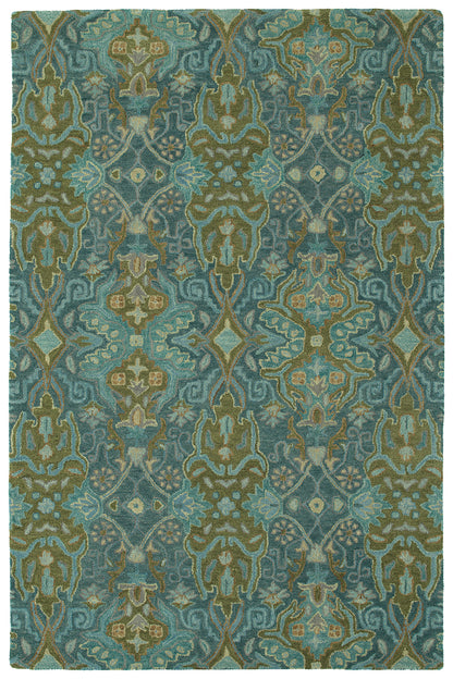 Luxurious Blue,Peacock Area Rug