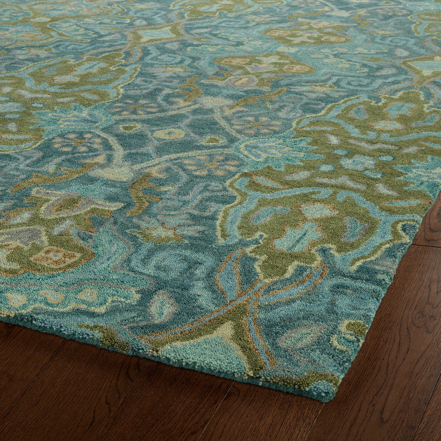 Luxurious Blue,Peacock Area Rug