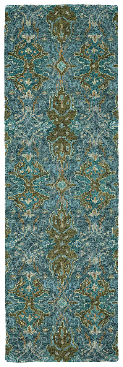 Luxurious Blue,Peacock Area Rug