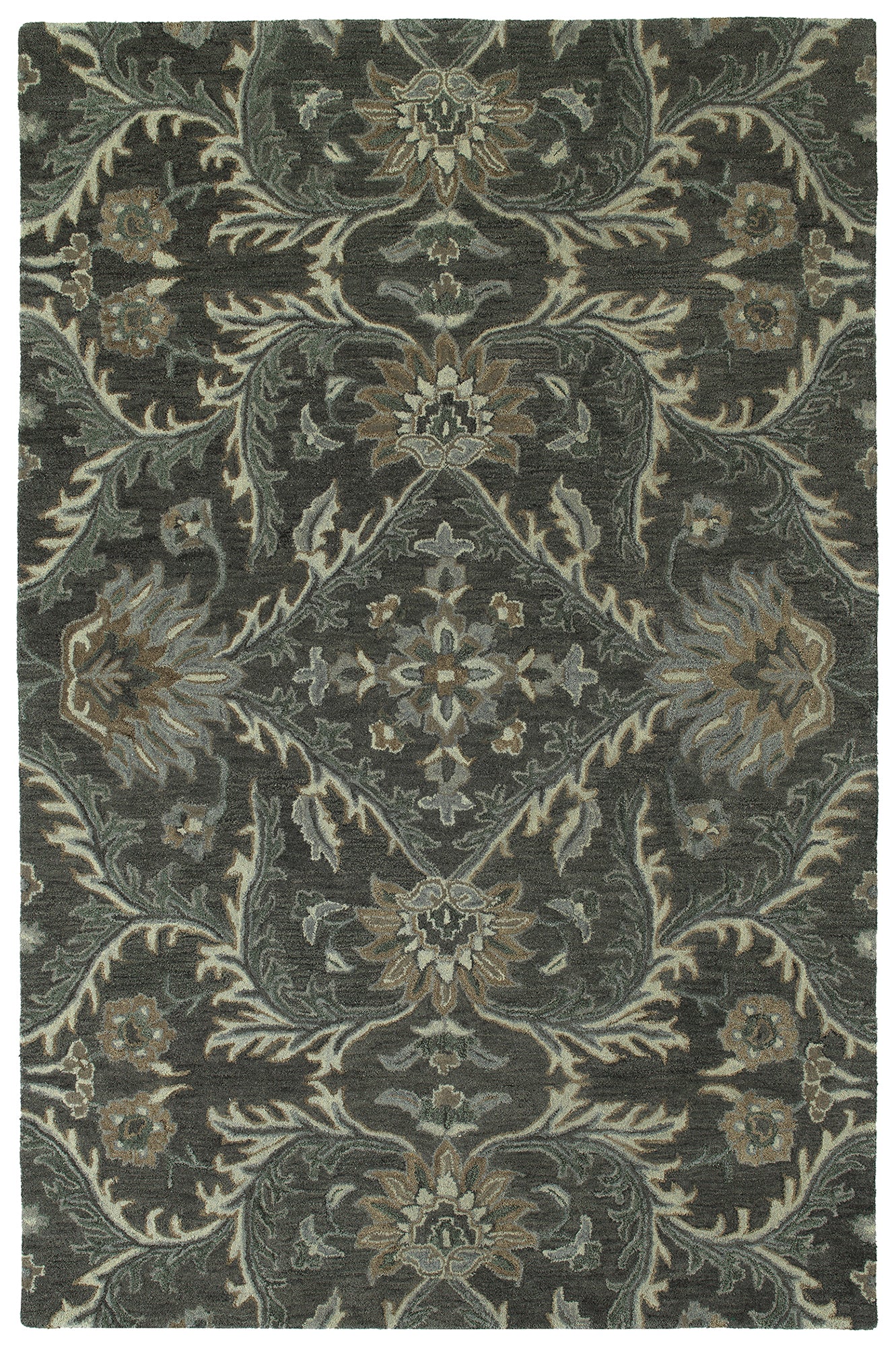 Luxurious Gray Charcoal Area Rug