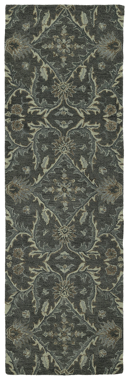 Luxurious Gray Charcoal Area Rug