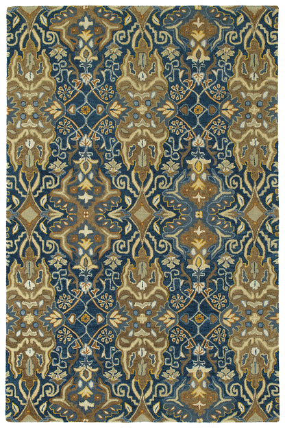 Luxurious Navy Throw Rug