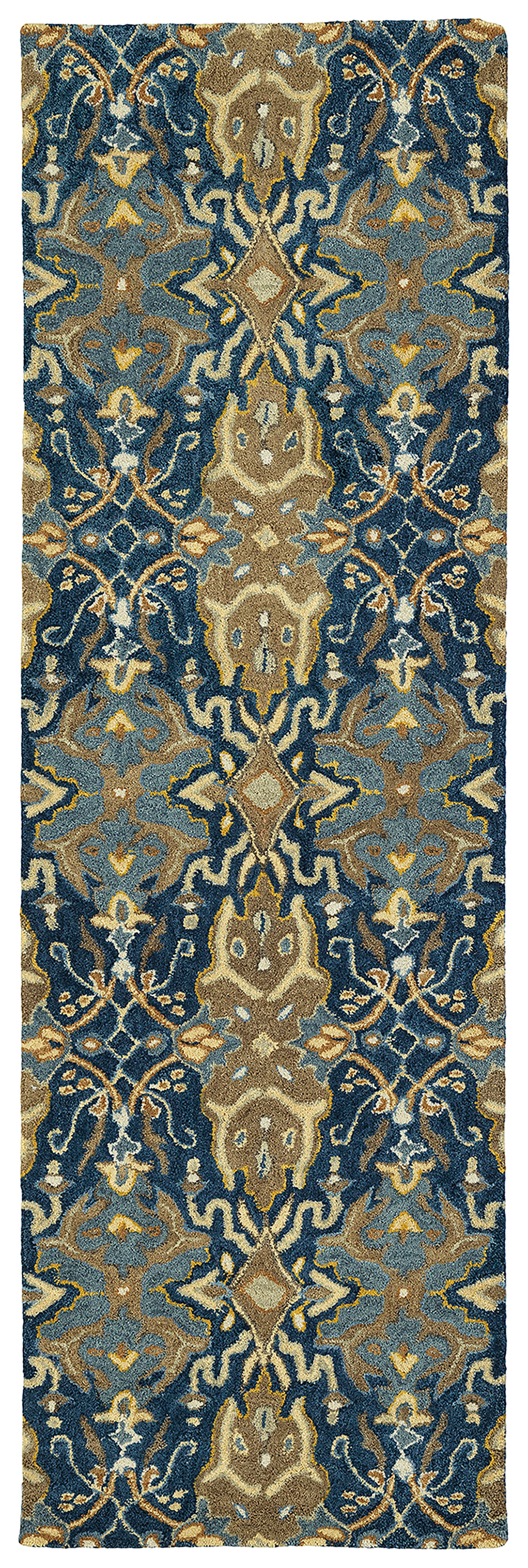 Luxurious Navy Throw Rug